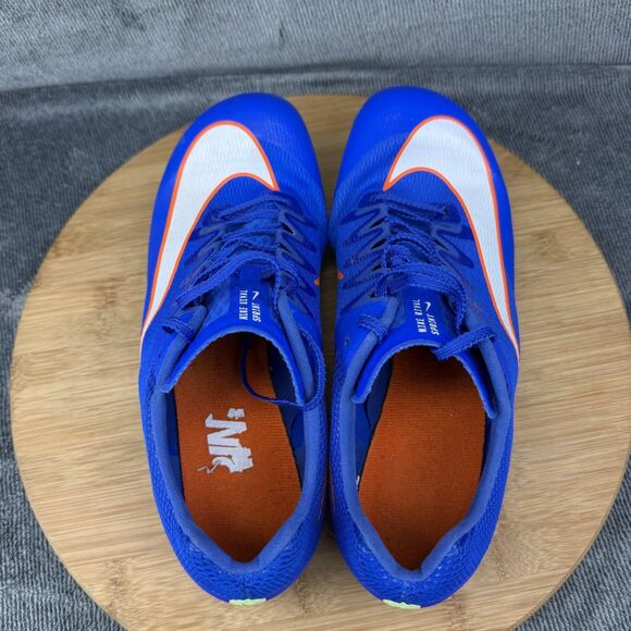 Nike Rival Sprint Shoes Mens Size 8.5 Blue Mesh Track Spikes Sneakers Athletic